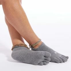 Kimjaly Domyos Non-Slip Yoga Toe Socks Adult