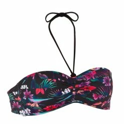 Olaian Bikinis, Boardshorts Laeti Surf Swimsuit Bandeau With Fixed Padded Cups