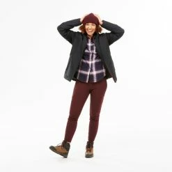 Forclaz Jackets Travel 500, 18°F Waterproof 3-in-1 Comfort Backpacking Jacket, Women's