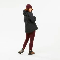 Forclaz Jackets Travel 500, 18°F Waterproof 3-in-1 Comfort Backpacking Jacket, Women's