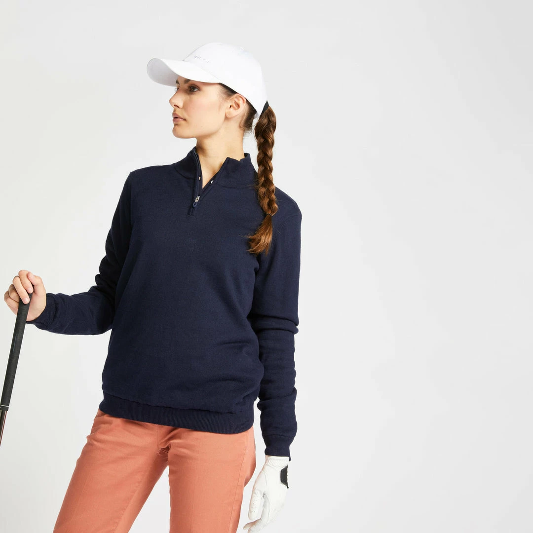 Cheapest ✔️ Tops Inesis Mild Weather Zip Neck Cotton Golf Sweater ⌛ 1 Tops Inesis Mild Weather Zip Neck Cotton Golf Sweater
