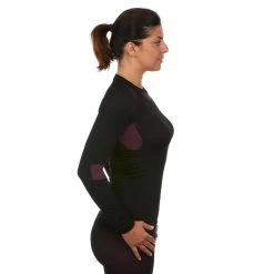 Wedze Base Layers Ski 580 I-Soft, Thermal Underwear Base Layer Top, Women's
