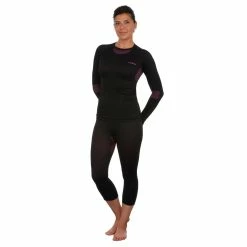 Wedze Base Layers Ski 580 I-Soft, Thermal Underwear Base Layer Top, Women's