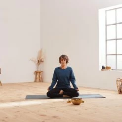 Shirts Kimjaly, Long-Sleeved Organic Cotton Yoga T-Shirt, Women's