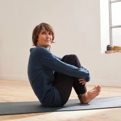 Shirts Kimjaly, Long-Sleeved Organic Cotton Yoga T-Shirt, Women's