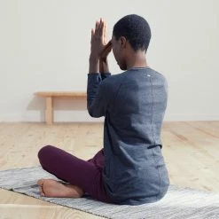 Shirts Kimjaly, Long-Sleeved Organic Cotton Yoga T-Shirt, Women's