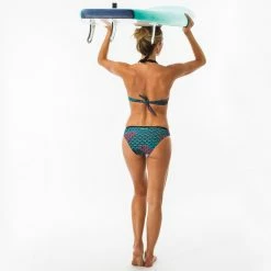 Olaian Bikinis, Boardshorts Elena Push-Up Swimsuit Top With Fixed Padded Cups