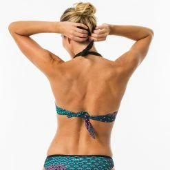 Bikinis, Boardshorts Olaian Elena, Push-Up Swimsuit Top With Fixed Padded Cups, Women's