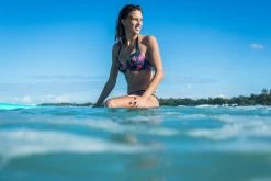 Olaian Bikinis, Boardshorts Elena Push-Up Swimsuit Top With Fixed Padded Cups