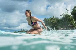 Bikinis, Boardshorts Olaian Elena, Push-Up Swimsuit Top With Fixed Padded Cups, Women's