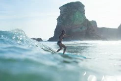 Olaian Surfing Swimsuit Top With Adjustable Back BEA - PLANT KHAKI