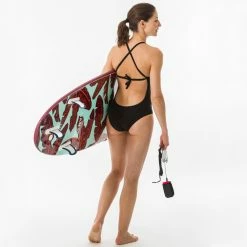Olaian Andrea One Piece Surfing Swimsuit With Open X Or H Back Swimsuits