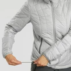 Forclaz Trek 100, Light Synthetic Down Hiking Jacket, Women's Down Jackets