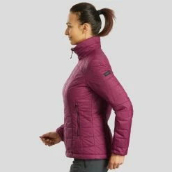 Forclaz Trek 100, Light Synthetic Down Hiking Jacket, Women's Down Jackets