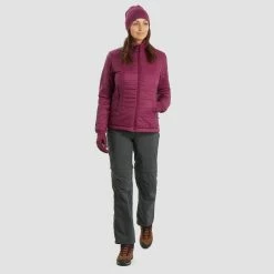Forclaz Trek 100, Light Synthetic Down Hiking Jacket, Women's Down Jackets