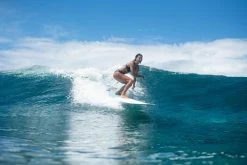 Olaian Bikinis, Boardshorts Double-adjustable Flat Surfing Swimsuit Bikini Top ELISE BLACK