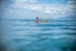 Olaian Bikinis, Boardshorts Double-adjustable Flat Surfing Swimsuit Bikini Top ELISE BLACK