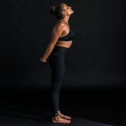 Olaian Bikinis, Boardshorts Double-adjustable Flat Surfing Swimsuit Bikini Top ELISE BLACK