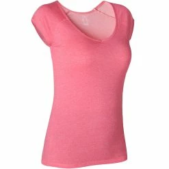 Shirts Nyamba 500, Pilates And Gentle Gym Slim-Fit T-Shirt, Women's