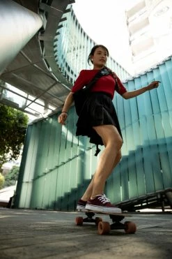 Oxelo Adult Skateboard Longboard Canvas L Low-Rise Shoes Vulca Footwear