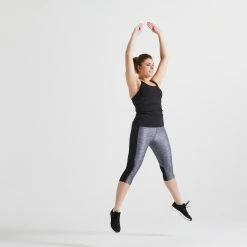 Domyos 120, Cardio Fitness Cropped Bottoms, Women's