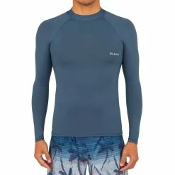 Discount 🥰 Olaian 🏄 Surfing Long-sleeved UV-protection Top T-shirt 100 - Grey 👍 17 Olaian Surfing Long-sleeved UV-protection Top T-shirt 100 - Grey