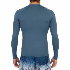 Discount 🥰 Olaian 🏄 Surfing Long-sleeved UV-protection Top T-shirt 100 - Grey 👍 19 Olaian Surfing Long-sleeved UV-protection Top T-shirt 100 - Grey