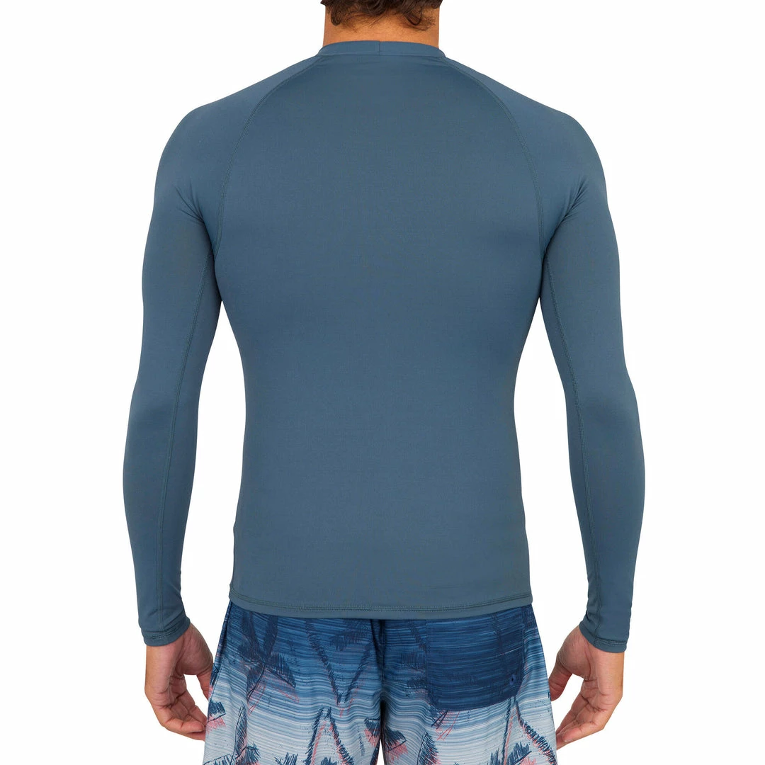 Discount 🥰 Olaian 🏄 Surfing Long-sleeved UV-protection Top T-shirt 100 - Grey 👍 9 Olaian Surfing Long-sleeved UV-protection Top T-shirt 100 - Grey