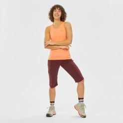 Leggings Quechua MH500, Cropped Hiking Pants, Women's