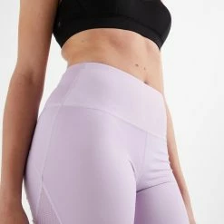 Domyos Shaping High-Waisted Fitness Cardio Shorts - Lilac