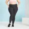 Domyos PLUS SIZE , Fitness Leggings With Phone Pocket, Women's Up To 5XL