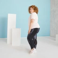 Domyos PLUS SIZE , Fitness Leggings With Phone Pocket, Women's Up To 5XL