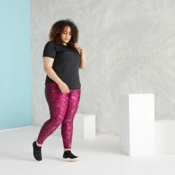 Domyos PLUS SIZE , Fitness Leggings With Phone Pocket, Women's Up To 5XL