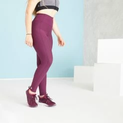 Domyos PLUS SIZE , Fitness Leggings With Phone Pocket, Women's Up To 5XL