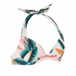 Olaian Bikinis, Boardshorts Elena Push-Up Swimsuit Top With Fixed Padded Cups