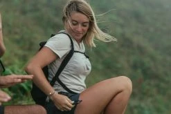 Shirts Forclaz, Merino Wool Short Sleeve Backpacking Travel T-Shirt, Women's