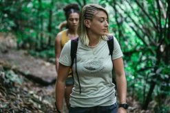 Shirts Forclaz, Merino Wool Short Sleeve Backpacking Travel T-Shirt, Women's