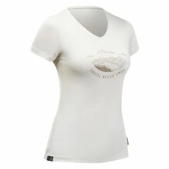 Shirts Forclaz, Merino Wool Short Sleeve Backpacking Travel T-Shirt, Women's