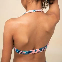 Olaian 100 Swimsuit Top With Collar Girls' Bikinis, Boardshorts