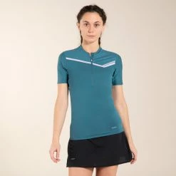 Evadict Short Sleeve Zip Trail Running T-Shirt