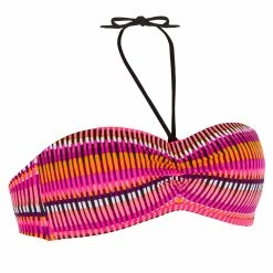 Olaian Bikinis, Boardshorts Women's Bandeau Bikini Swimsuit Top With Fixed Padded Cups Jazz Laeti