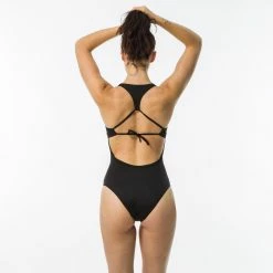 Olaian Agatha One Piece Surf Swimsuit With Double Back Adjustment Swimsuits