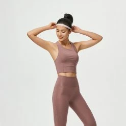 Domyos FTI500A, High-Waisted Shaping Fitness Leggings, Women's