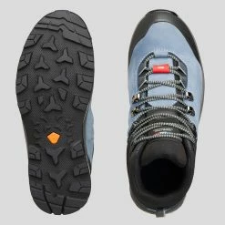 Forclaz Trek 100, Wide Leather Backpacking Boots, Women's Footwear