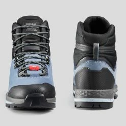 Forclaz Trek 100, Wide Leather Backpacking Boots, Women's Footwear