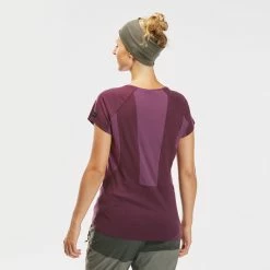 Forclaz Trek 500, Merino Wool Hiking T-Shirt, Women's Shirts