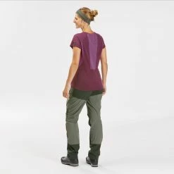 Forclaz Trek 500, Merino Wool Hiking T-Shirt, Women's Shirts