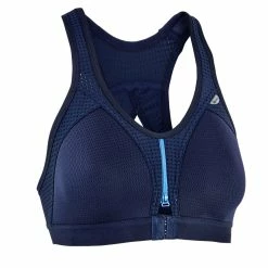 Kalenji Underwear Running High Impact Sports Bra With Zipper, Women's