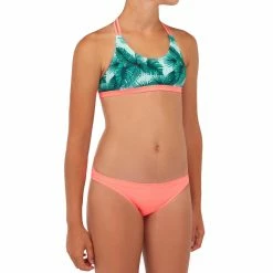 Olaian Bondi 500, Swimsuit Triangle Surf Top, Girls'