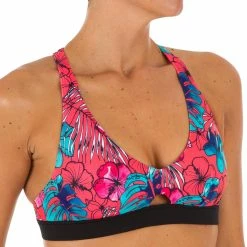 Olaian Bikinis, Boardshorts Crop To Swimsuit Top With Double Adjustable Back Agatha Aloha